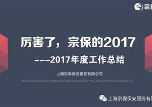 厲害了，宗保的2017